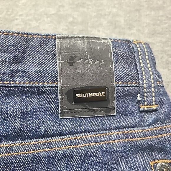 VTG Southpole Mens Jeans 32x32 Regular Fit Straight Leg Cowboy Grunge‎ - Picture 9 of 9